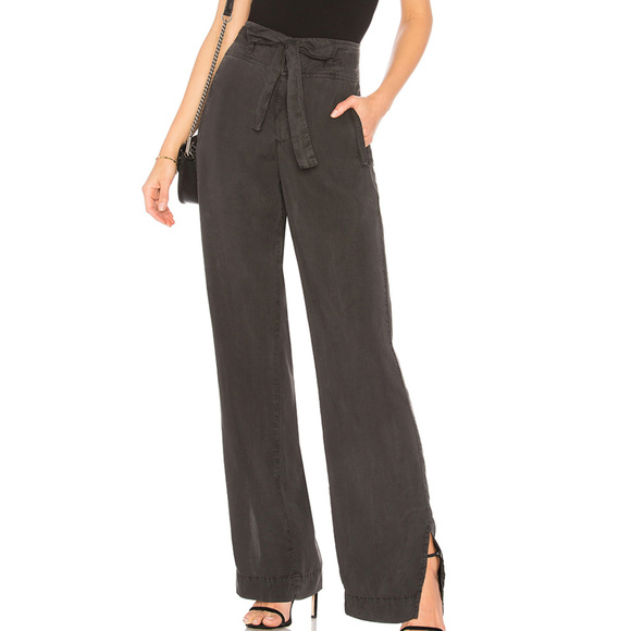 Bella Dahl Pants - Bella Dahl Belted Wide Leg Pants Night Shade Sz 29